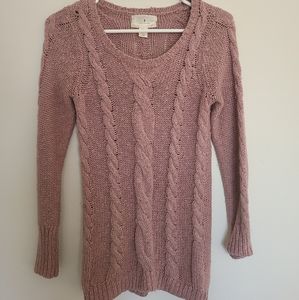 Pink knit sweater